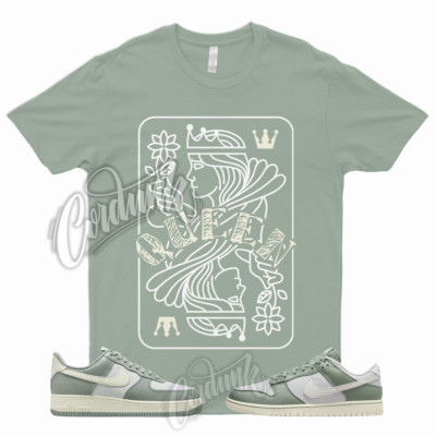 QUEEN Shirt to Match Dunk Low Mica Green Sail Photon Air Force Max Plus LX 1 90