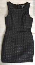 Forever21 Houndstooth Cocktail Dress Black Small Petite Sleeveless Monochrome