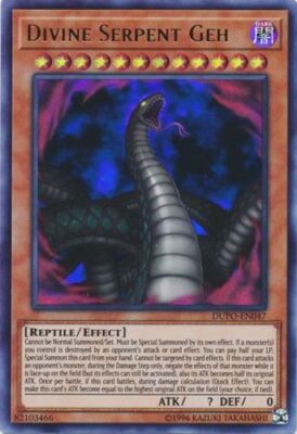 Divine Serpent Geh - DUPO-EN047 - Ultra Rare - Unlimited Edition x1 - Lightly Pl