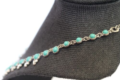 Collana Argento Loft Southwest Statement Piece Finto Cristallo Turchese Blu - Foto 3 di 4