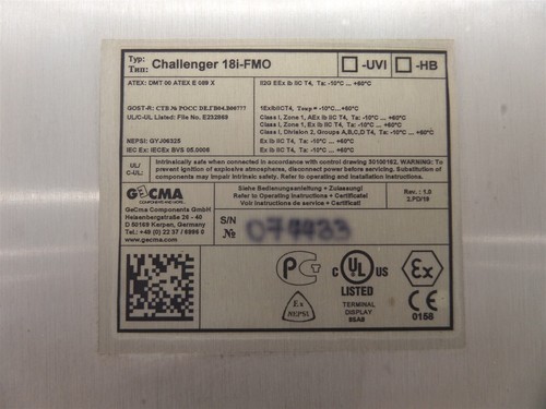 Gecma Challenger 18I-FMO Terminal Display Unit - Makel - Bild 8 von 8