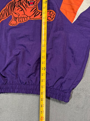 Clemson Tigers Starter Vtg NCAA Winter Sports Track Jacket Windbreaker Coat XL - Picture 9 of 14
