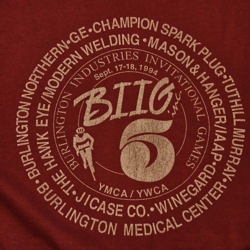 Vintage 90s Case IH Graphic Tshirt Backhoe Burlington Iowa Invitational Games - Picture 6 of 9