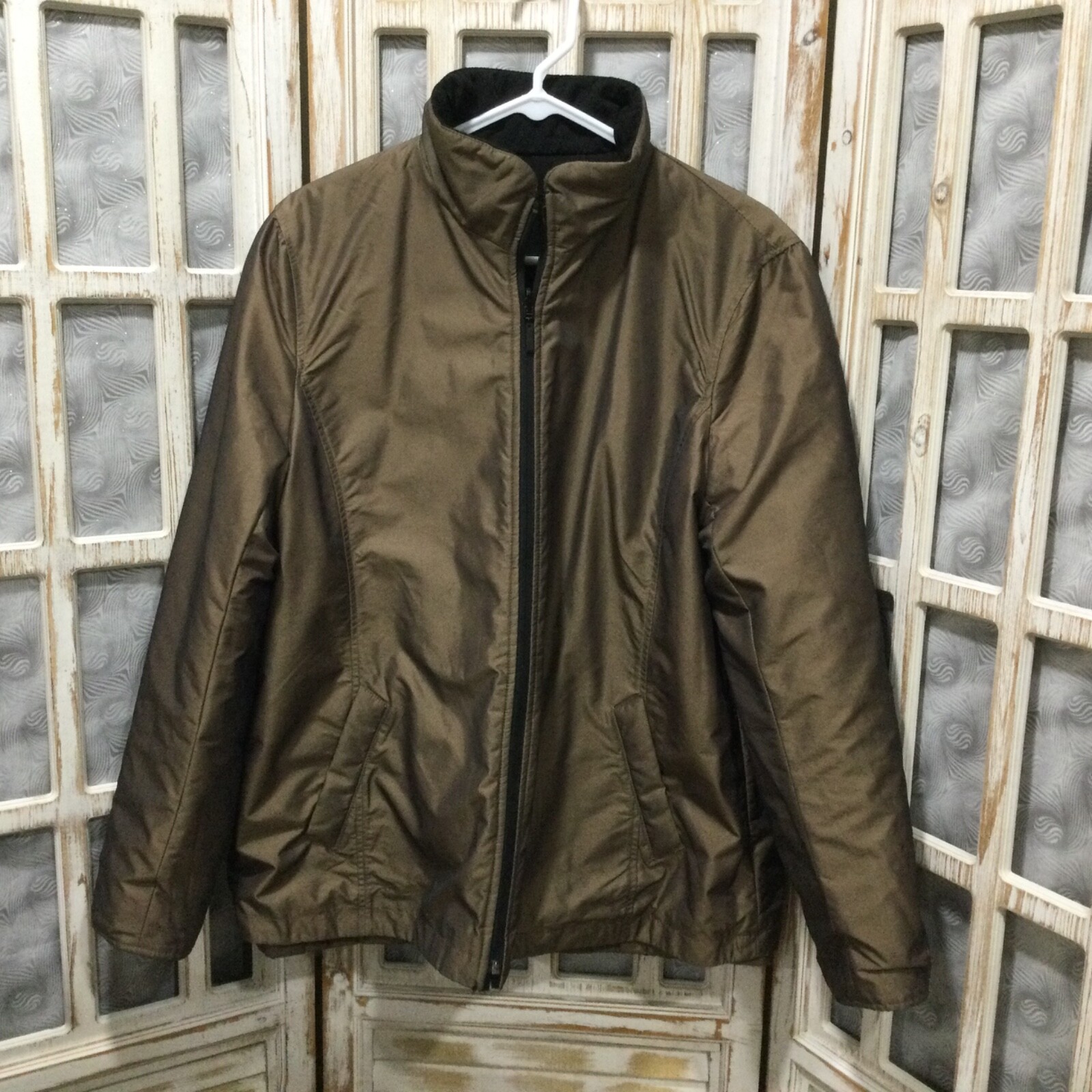 Womens Gallery Black Solid Reversible Lightweight… - image 7