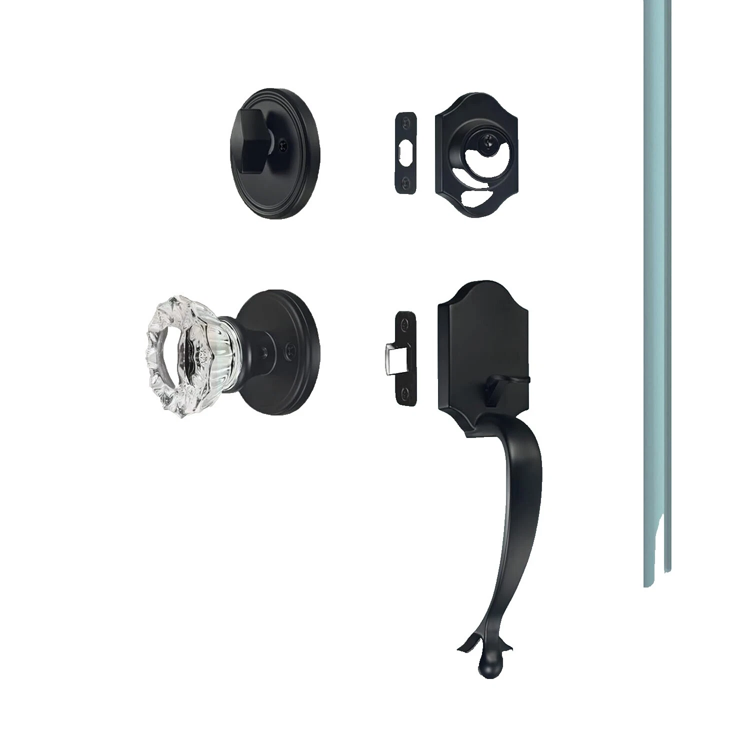 Pomos y vidrio Palancas