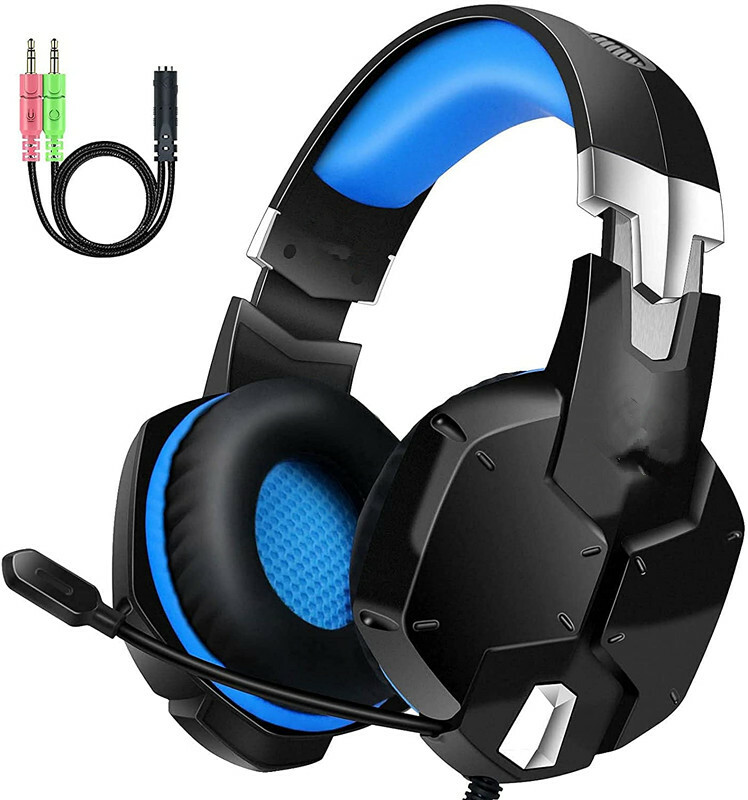Gaming Headset Compatible With PS4 Xbox One PC PS5 Controller,Noise  Cancelling
