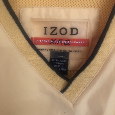 Men's Izod golf Jacket, Size L - yellow