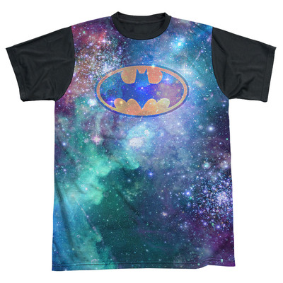 L S M Batman Mens Galaxy Space Fill In Logo Shirt New XS L S M Batman Mens Galaxy Space Fill In Logo Shirt New XS