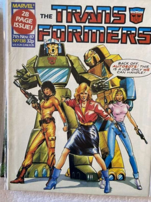 TRANSFORMERS BRITISH WEEKLY #138  MARVEL UK COMIC 1987