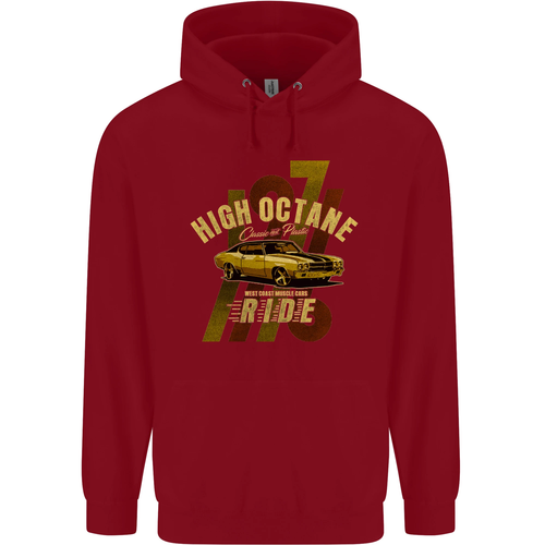High Octane Ride 1971 Muscle Car Childrens Kids Hoodie - Picture 4 of 88