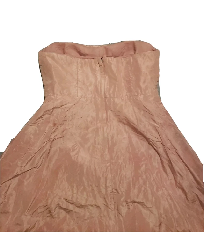 Vestido de novia J Crew seda tafetán 'Sabine Destination' color rosa rubor talla pequeña Foto 3 de 4