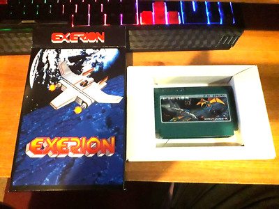 EXERION FÜR FAMICOM (FC SYSTEM) CUSTOM BOX UND INNER TRAY TOLLES SPIEL!