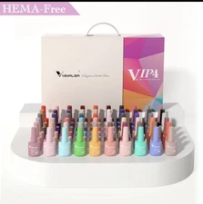VENALISA VIP4 65PCS Gel Nail Polish Set, 60 Colors 7.5ML