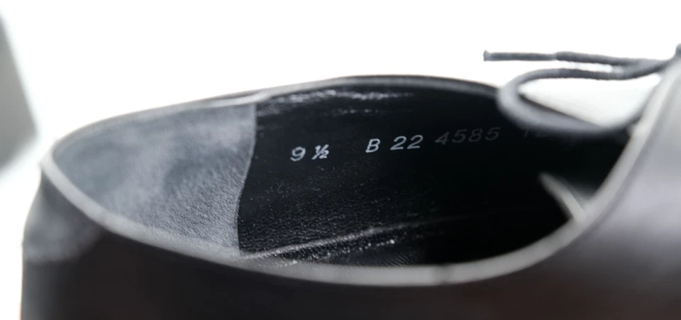 Robert Clergerie Taxih Mujer Talla 9.5B Cuero Negro Cordones Oxford 2 1/2" Tacones Foto 3 de 4