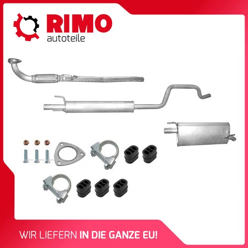 Opel Meriva A 1.6 77kW Z16XEP (20062010) exhaust system with mounting