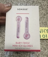 SONAGE Frioz Mini Icy Globes Facial Massager Mini Set of 2- Pink $