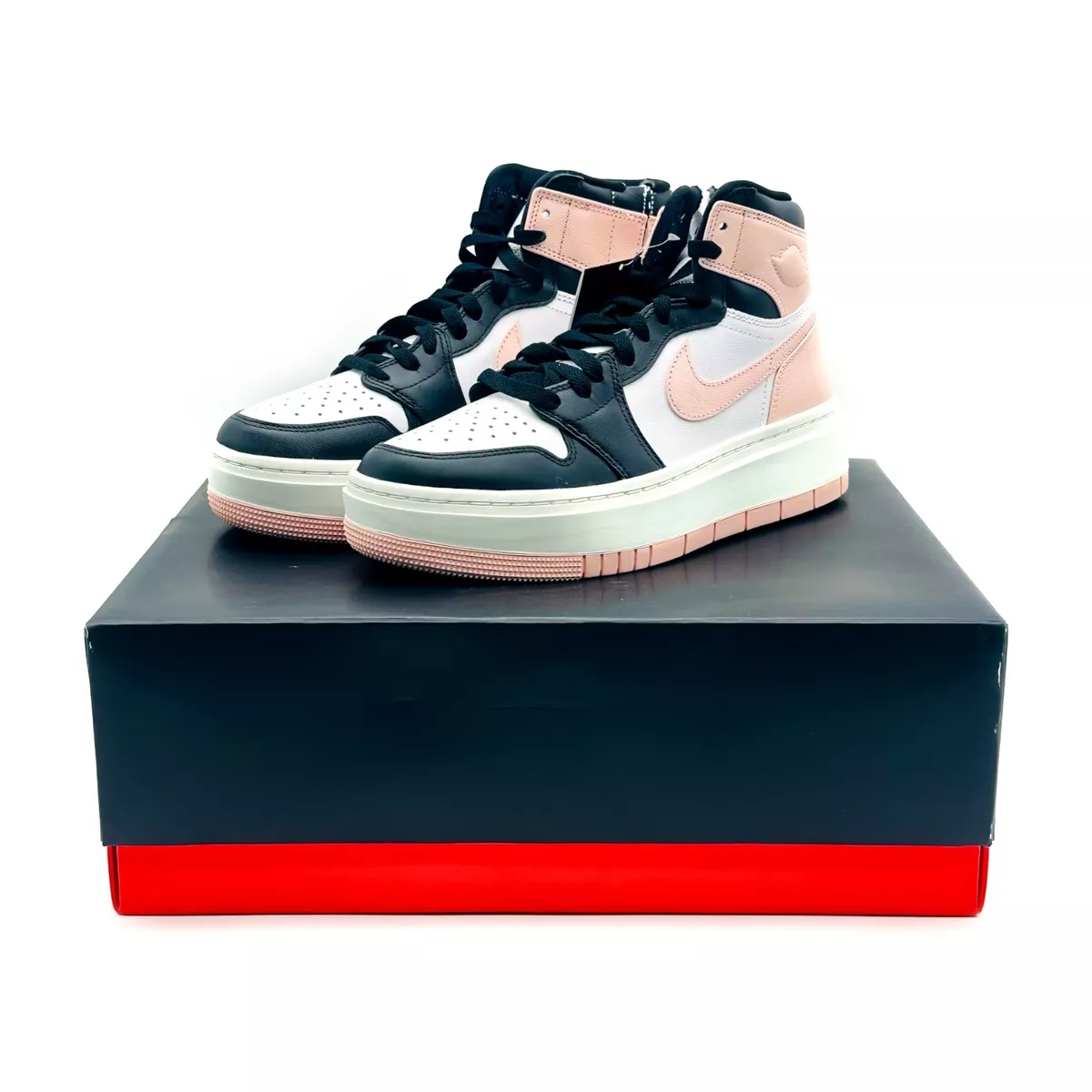 DN3253-061 Nike WMNS Air Jordan 1 High Elevate Soft Pink Black White  Atmosphere