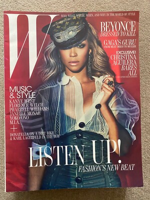 W MAGAZINE July 2011 BEYONCE Kanye West FLORENCE WELCH Pharrell Williams M.I.A.