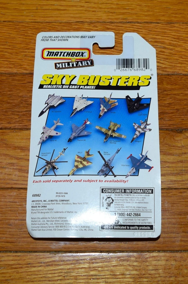 Vtg MATCHBOX SKY BUSTERS SR-71 BLACKBIRD US AIR FORCE - Image 2 of 2