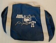 Vintage Penn State Football Stone Statue Logo Paterno Duffel Bag 1985 PSU 1980s