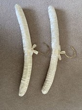 Satin Padded Hanger White x2