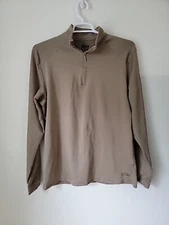 XGo Phase 4 Mock Neck 1/4 Zip Thermal Shirt Mens Large Green $80