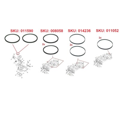 7x Belt Kit All Belts CD & Cassette Deck For Sony Compact Hi-Fi Stereo System
