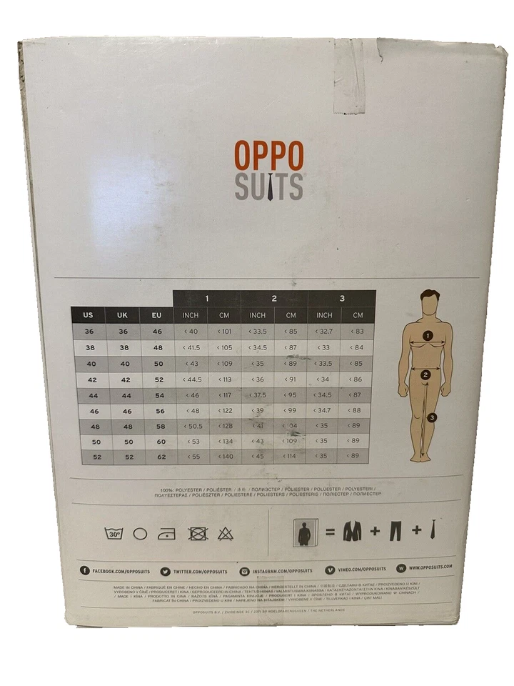 Opposuits UNITED STRIPES American Flag Tuxedo Suit Adult Costume 42 - Image 2 of 2