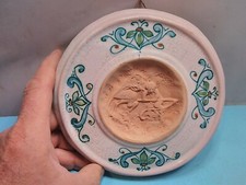 Glazed Cherub All Plaque Ceramic pottery