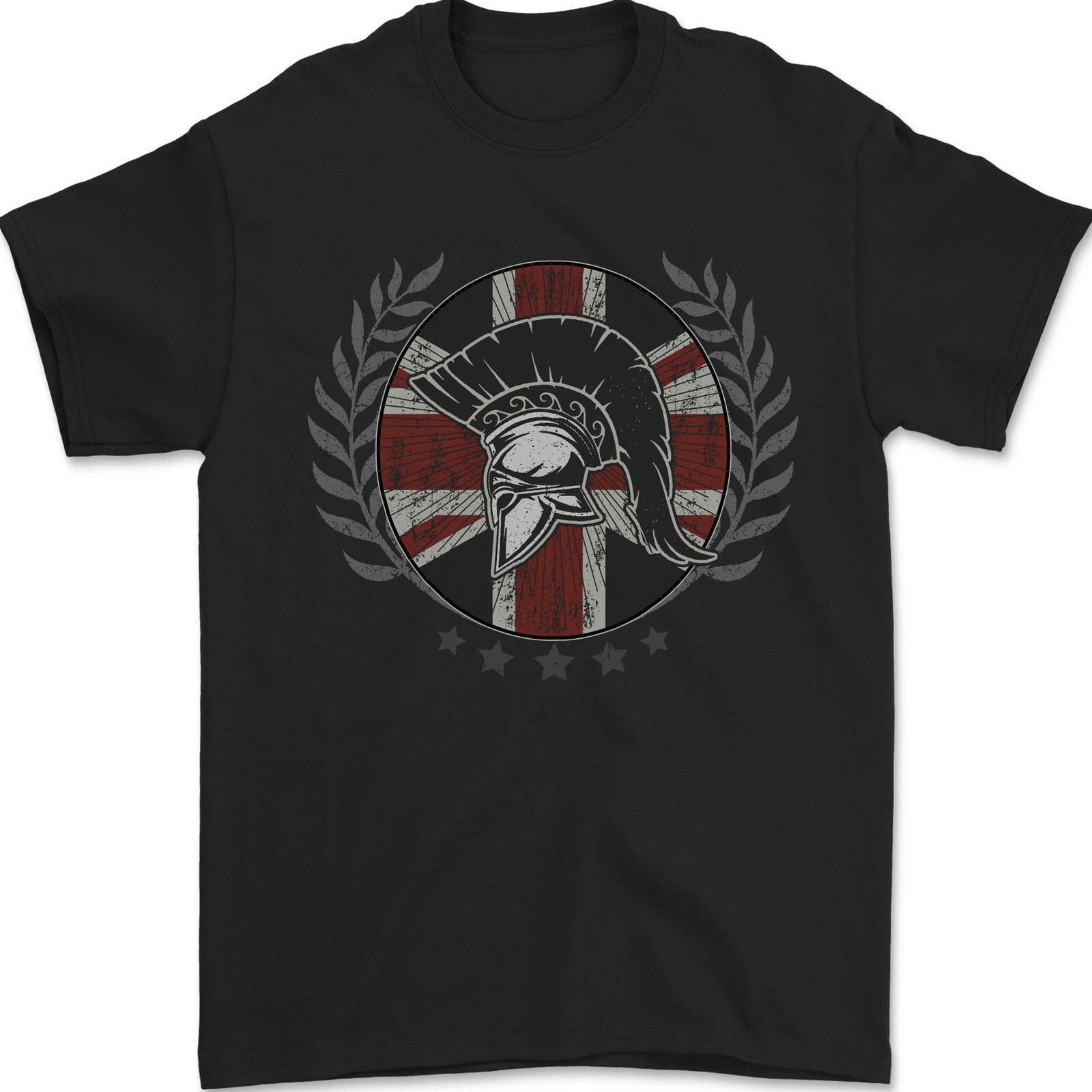 Union Jack Bodybuilding Gym Training Spartan Mens T-Shirt 100% Cotton