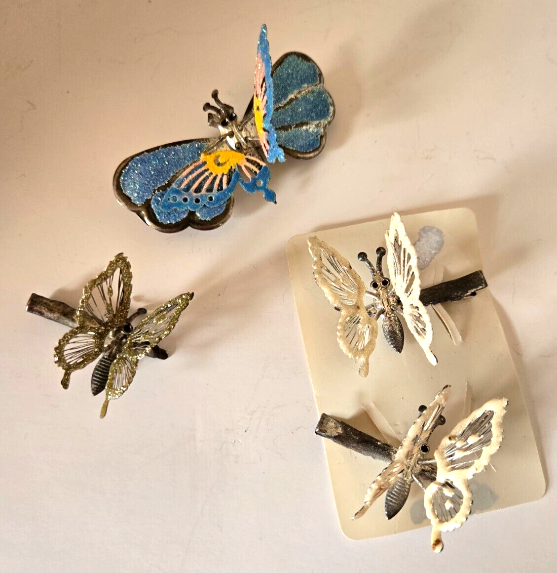 Vintage 3D Butterfly Hair Clips Spring Wings | eBay display picture 1