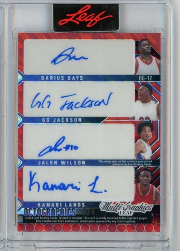 2023 Leaf MultiGraphics Octographics /4 #OG-12 Murray Fudge Bacot Kaluma Days - Picture 2 of 2