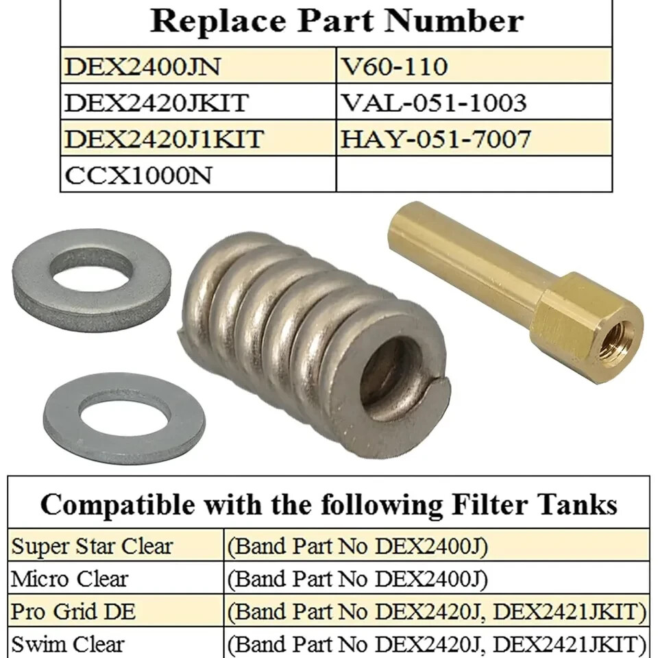 Dex2420Jkit, Dex2400Jn Sleeve Nut Assembly With Spring