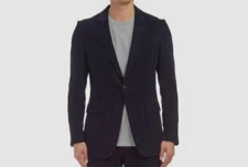 $2350 Gabriela Hearst Men's Blue Damien Corduroy Blazer Jacket Size IT 50 US 40