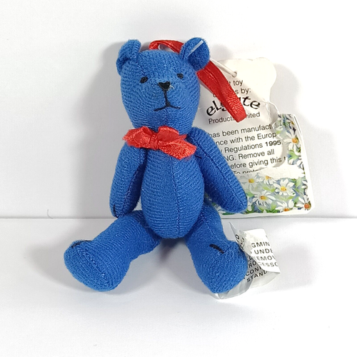 Vintage Teddy Bear Articulated Hanging Decoration 4" Cuggly Wugglies Elgate 1995 - Picture 3 of 12