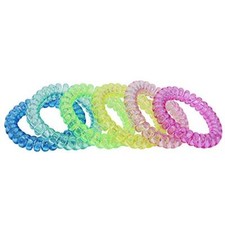 Sensory Stretchy Kids Coil Bracelets 6 Pack Funny Speech and Communication Ai...