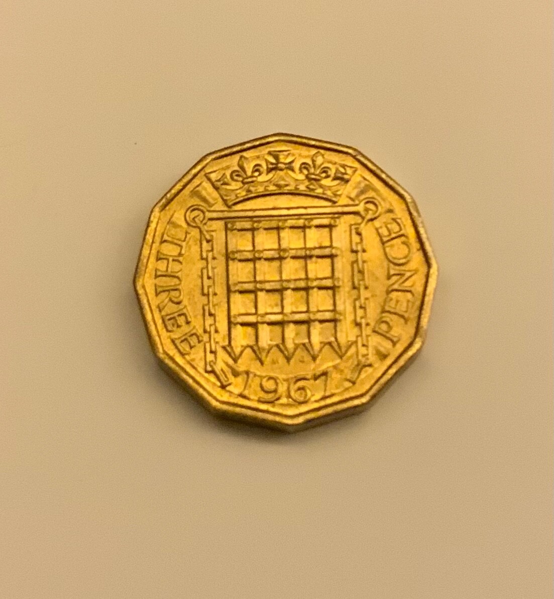 THREE PENCE Brass Coin 1967 ELIZABETH II Collectors Rare eBay