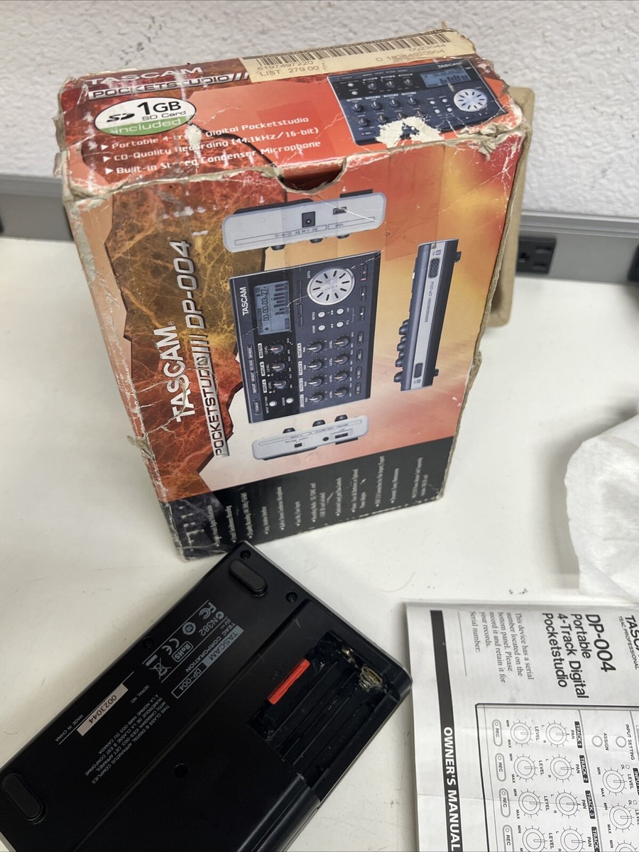 Tascam DP-004 Digital Multi Track Recorder PocketStudio FOR PARTS