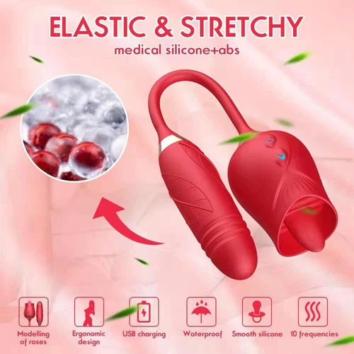 10 velocidades de succión-vibrador-bomba-chupador-masajeador mujer 10 modos silencio impermeable EE. UU. - Imagen 3 de 16