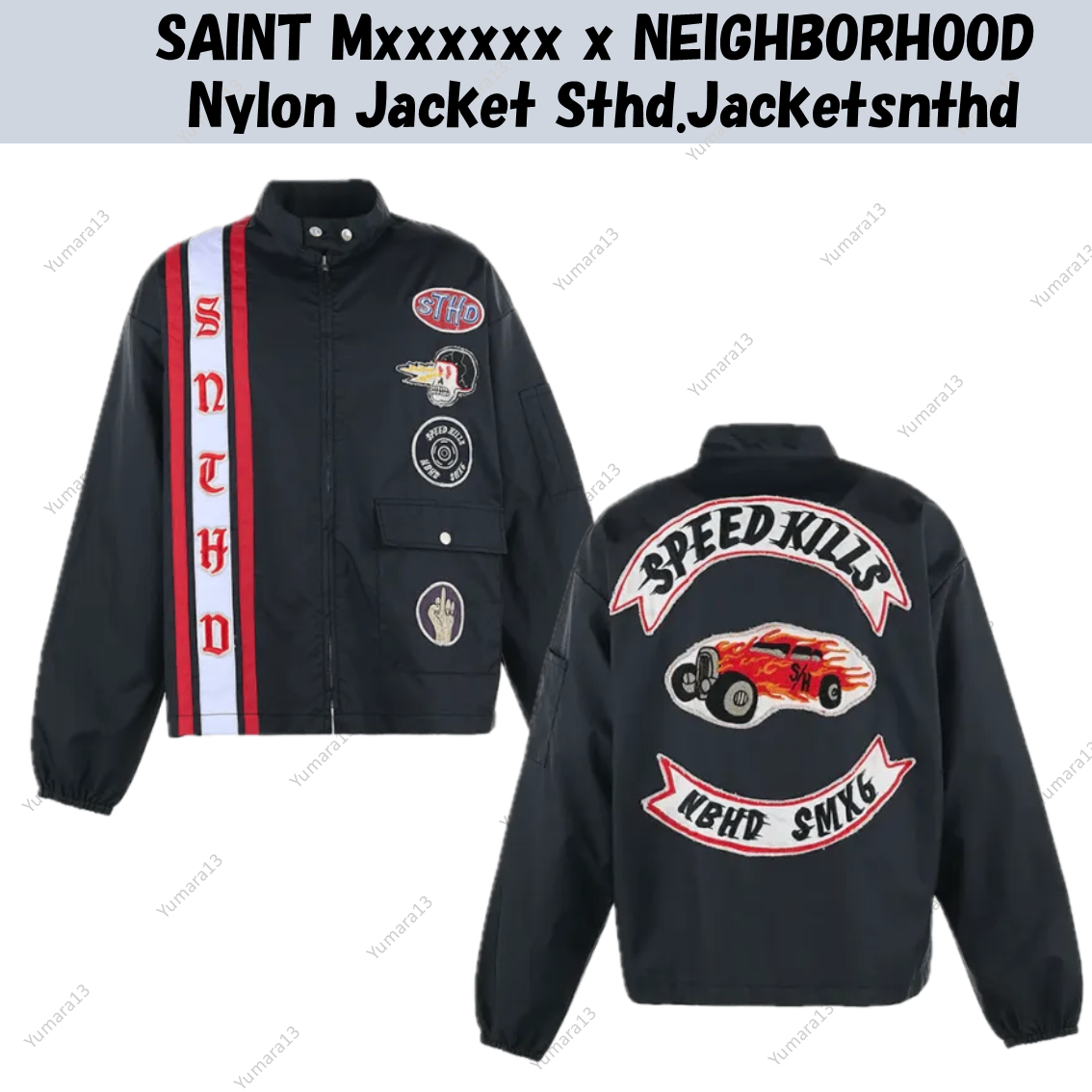 SAINT Mxxxxxx x NEIGHBORHOOD Nylon Jacket Sthd.Jacketsnthd SAINT Mxxxxxx x NEIGHBORHOOD Nylon Jacket Sthd.Jacketsnthd