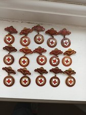British Red Cross badges x15