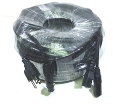 LASE 100 Ft Siamese Cable AC Power & XLR NEUTRIK Audio Cable for Power Speakers