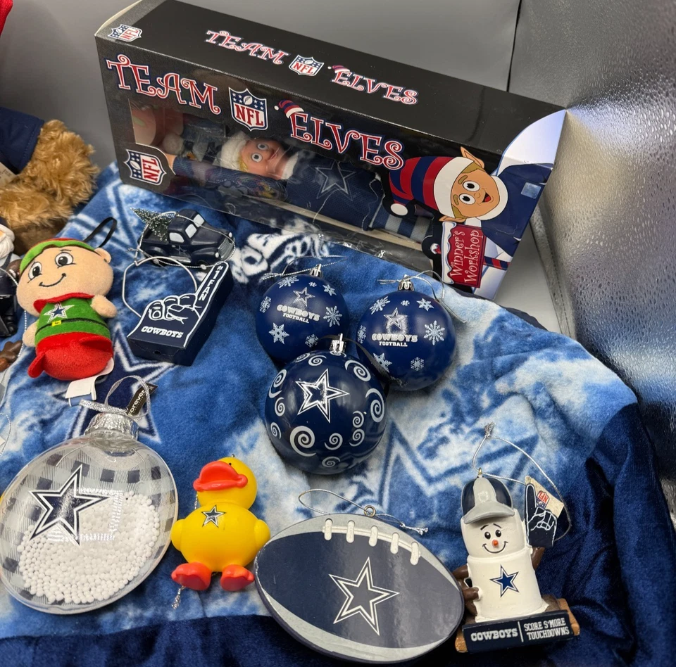 达拉斯牛仔圣诞装饰品、装饰、树裙 20 件套装-NFL — 第 2/4 张图片