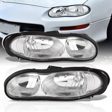 Chrome Headlights Assembly Fits For 1998-2002 Chevy Camaro Z28 Z28 Ss 2-door