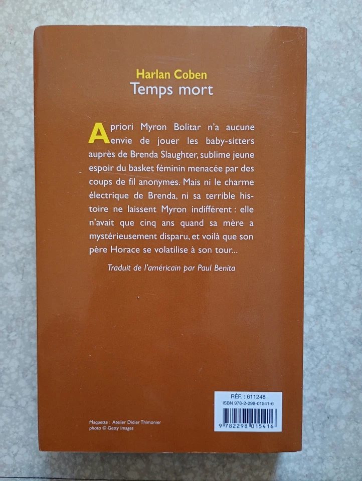 Harlan Coben Livre Temps mort Roman policier thriller suspense français - Photo 2/3