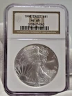 1998 US Silver Eagle $1 NGC MS 69
