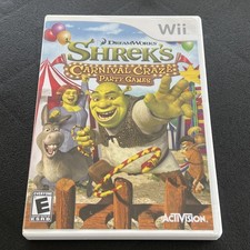 Shrek's Carnival Craze Party Games (Nintendo Wii, 2008) Complete, Manual