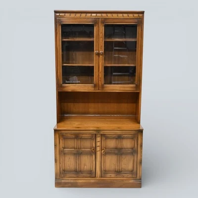 Ercol Mural Wall Unit Display Cabinets Cupboard Golden Dawn FREE UK Delivery - Image 1 of 4