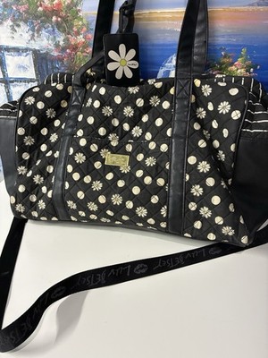 Luv Betsey Johnson Flower Quilted Polka Dot Weekender Travel Bag