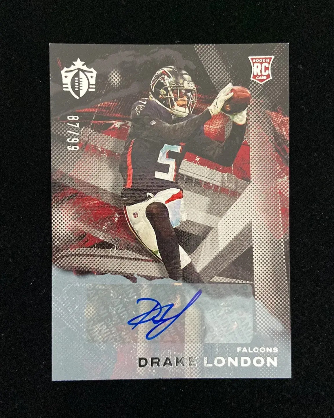2022 Chronicles Gridiron Kings Drake London RC Rookie Auto 87/99 Falcons KM080